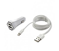 АЗП Aspor A905 2USB / 2.4A + USB кабель Micro-білий