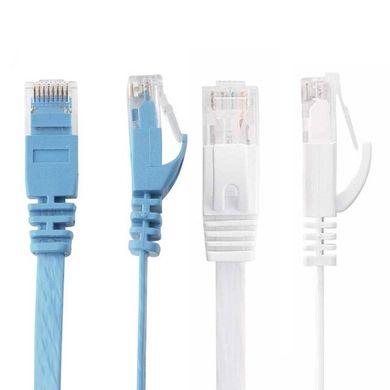 Network cable RJ45 10m, blue / white