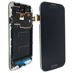 Дисплей Samsung i9500 Galaxy S4/i337/i9505 with touchscreen and frame blue