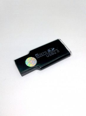 Card Reader S-106 2v1 plastic, Черный